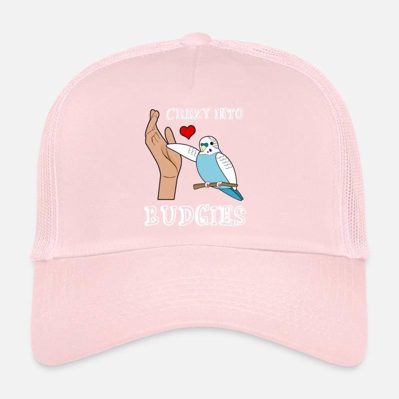 Budgerigar Budgie Coeur Budgerigar Casquette trucker 