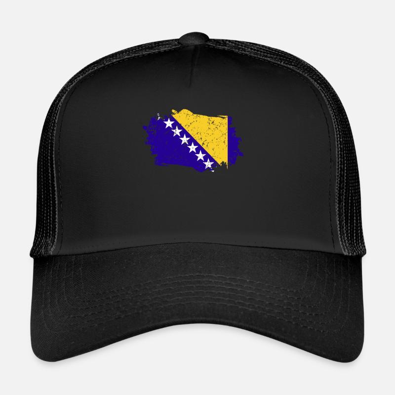 Drapeau de bosnie-Herzégovine Casquette trucker 