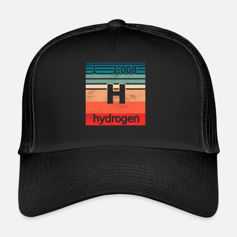 Hydrogène Hydrogène Élément Energie Casquette trucker 