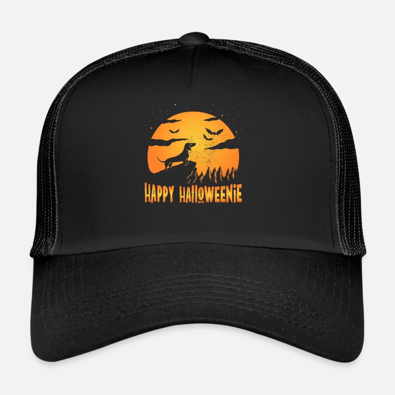 Happy Halloweiner Halloween Dackel Weiner Hund Trucker Cap