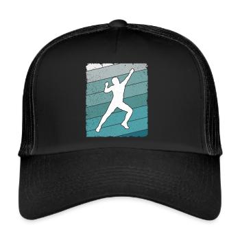 Klettern Bouldern Bergsteiger Boulder - Trucker Cap - Schwarz/Schwarz - Vorne
