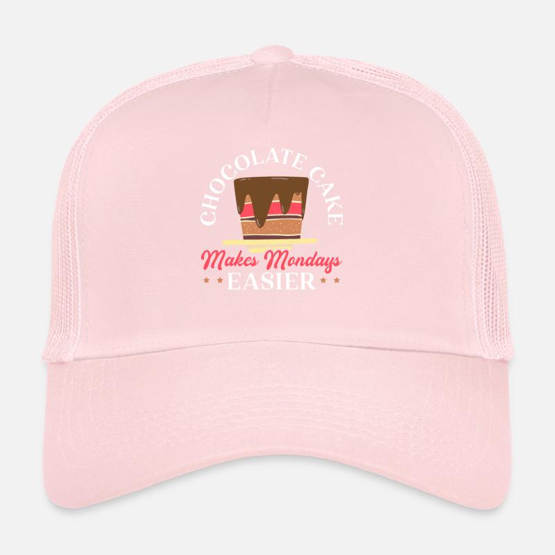 Le gâteau au chocolat facilite les lundis Choco Food Casquette trucker 