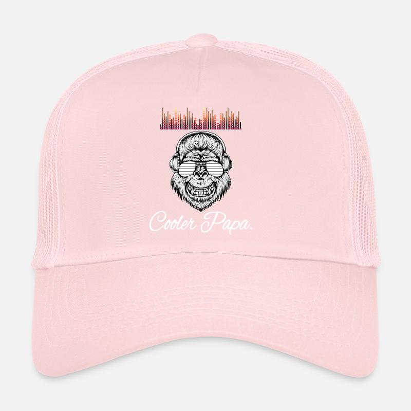 Cool Papa Sound Friend Techno Headphone Monkey Trucker Cap