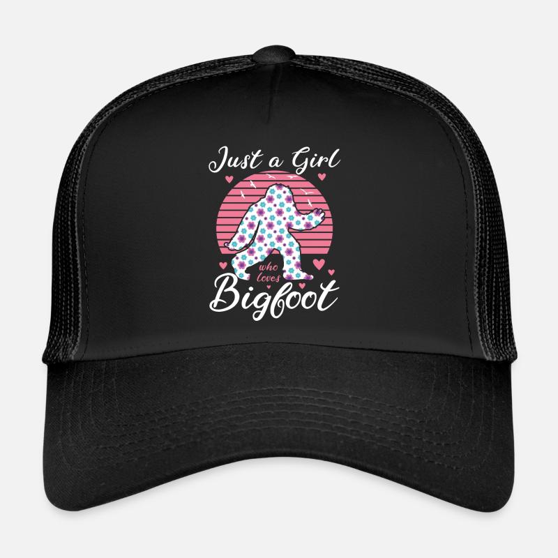 Nur Ein Mädchen, Das Bigfoot Sasquatch Liebt Trucker Cap