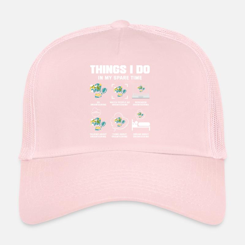 Ce que je fais dans mon temps libre Course d’orientation Casquette trucker 
