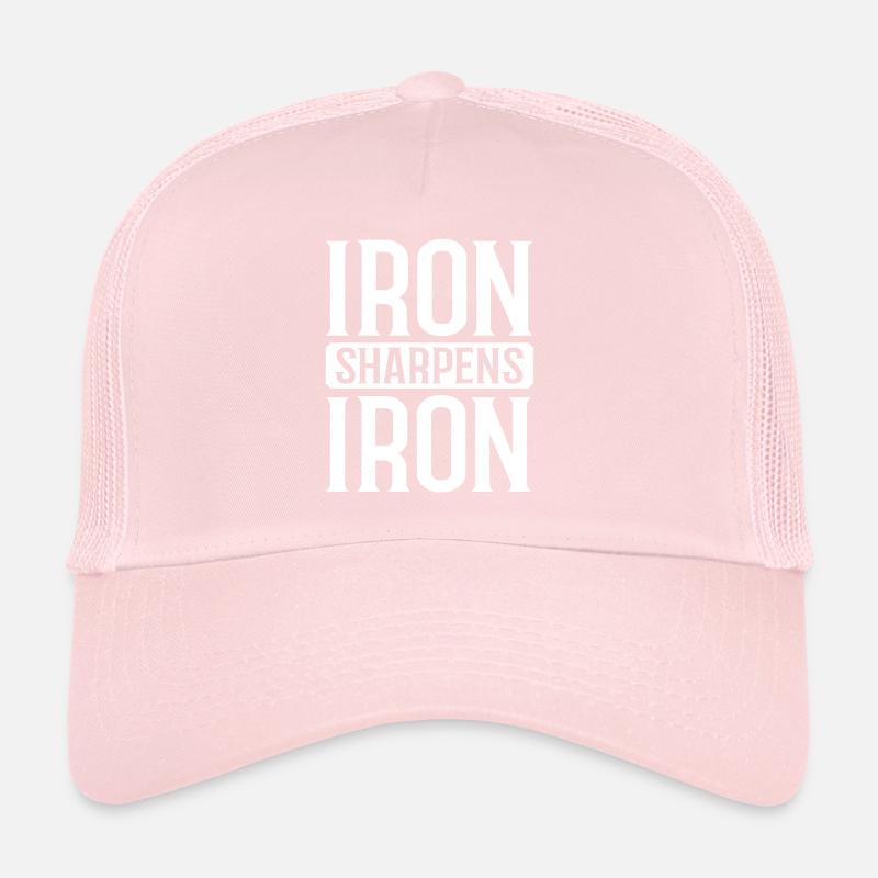Iron Sharpens Iron Christian Workout Iron Trucker Cap