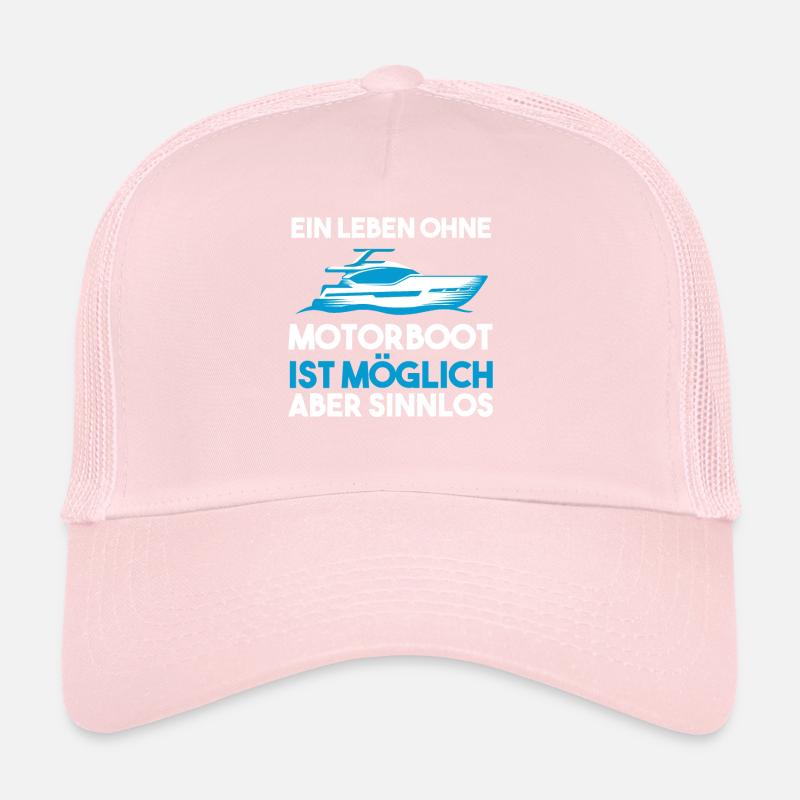 Motorboot Boot Bootfahren Geschenk Trucker Cap