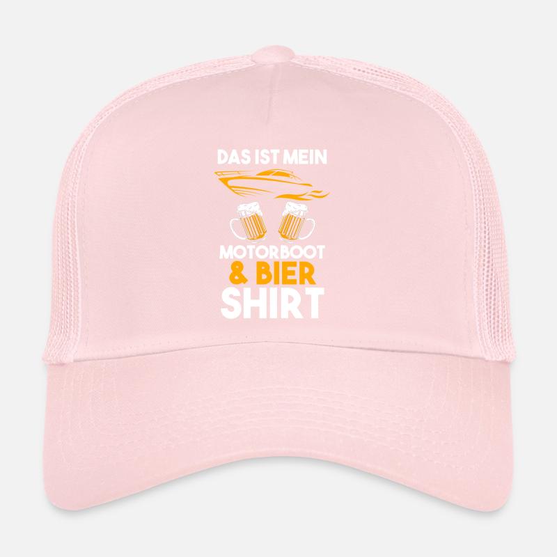 Motorboot Bier Bootfahren Geschenk Trucker Cap