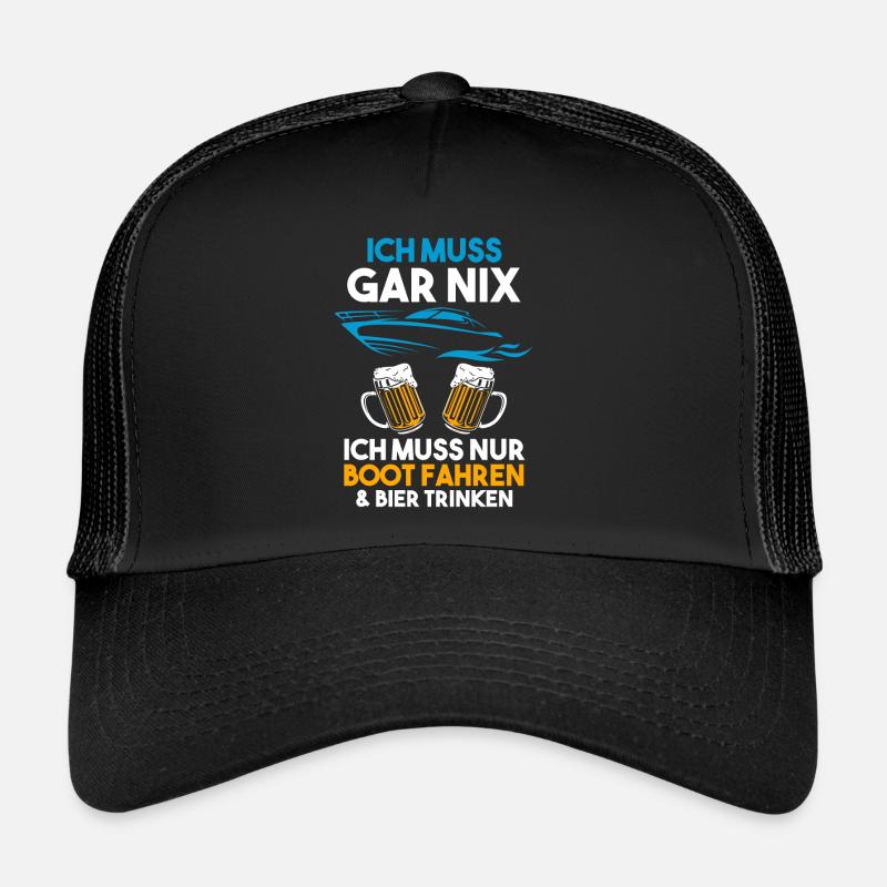 Boot Bier Bootsfahrer Geschenk Trucker Cap