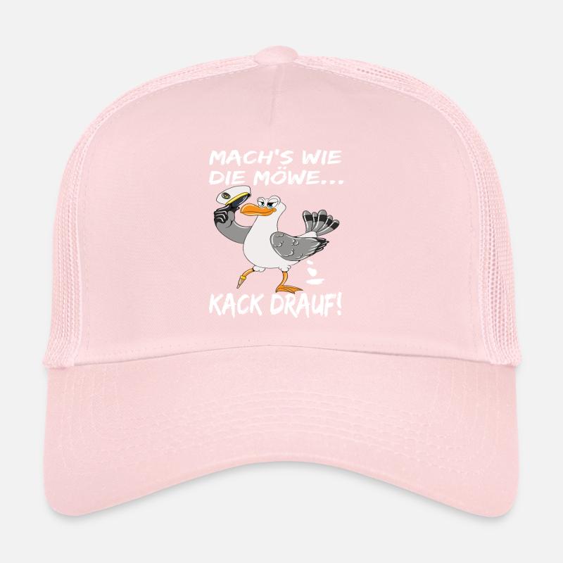 Möwe Ostsee Mach's Wie Die Möwe Kack Drauf! Trucker Cap