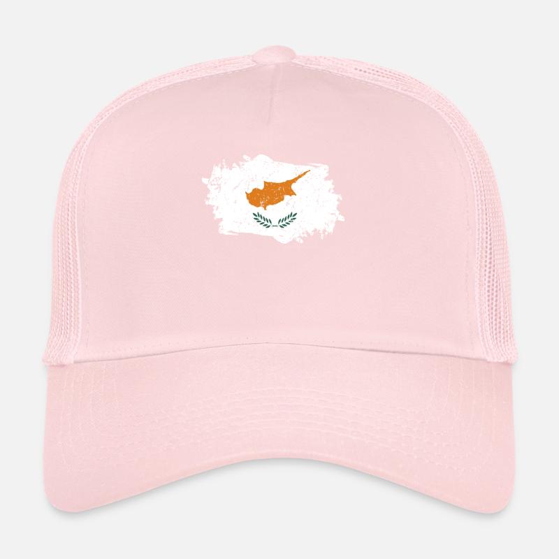 Drapeau de Chypre Grunge Drapeau de Chypre Casquette trucker 