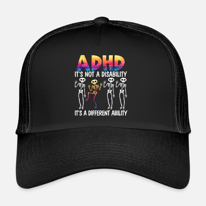 ADHD It's A Different Ability Nerodiversity Trucker Cap