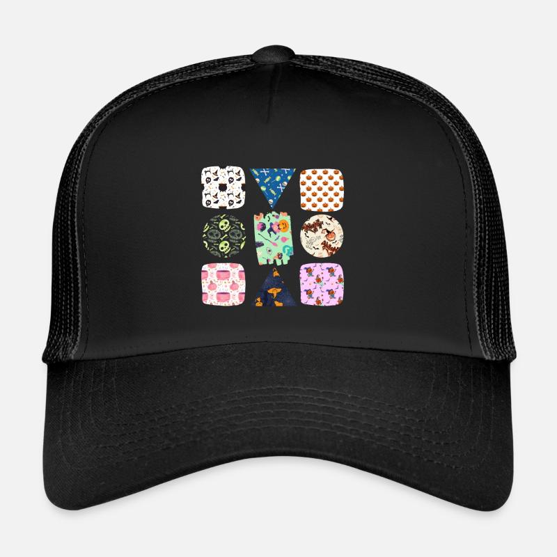 HALLOWEEN PATTERNS Casquette trucker 