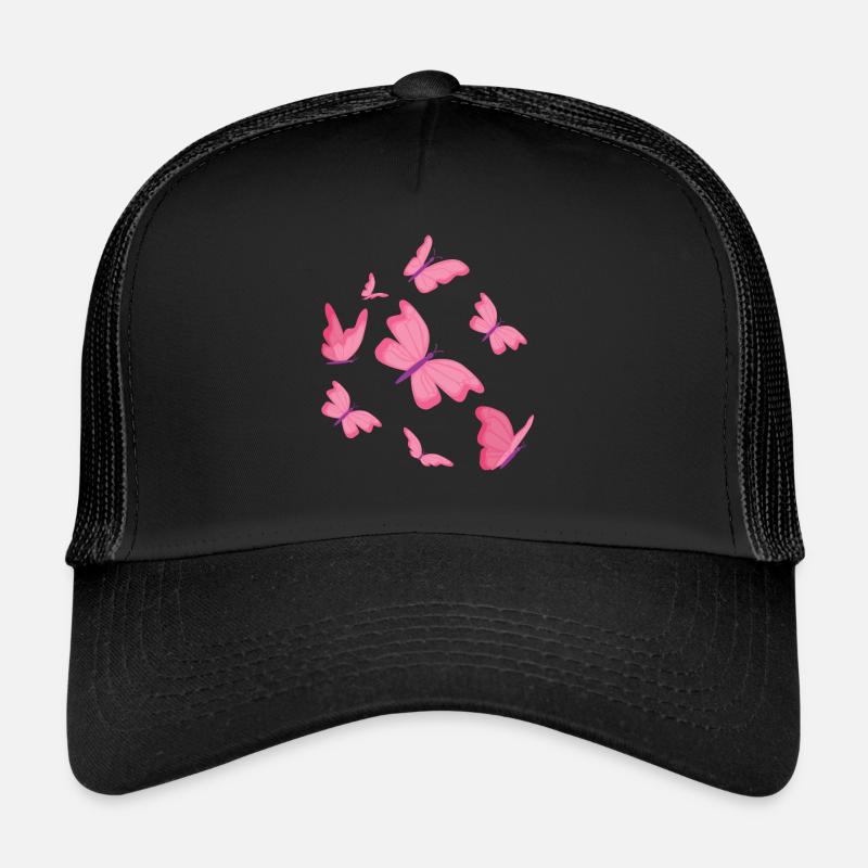 Schmetterlinge Schmetterling Design - Trucker Cap - Schwarz/Schwarz