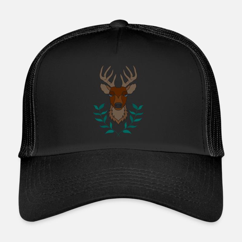Rothirsch Geweih mit Hirschgeweih Trucker Cap