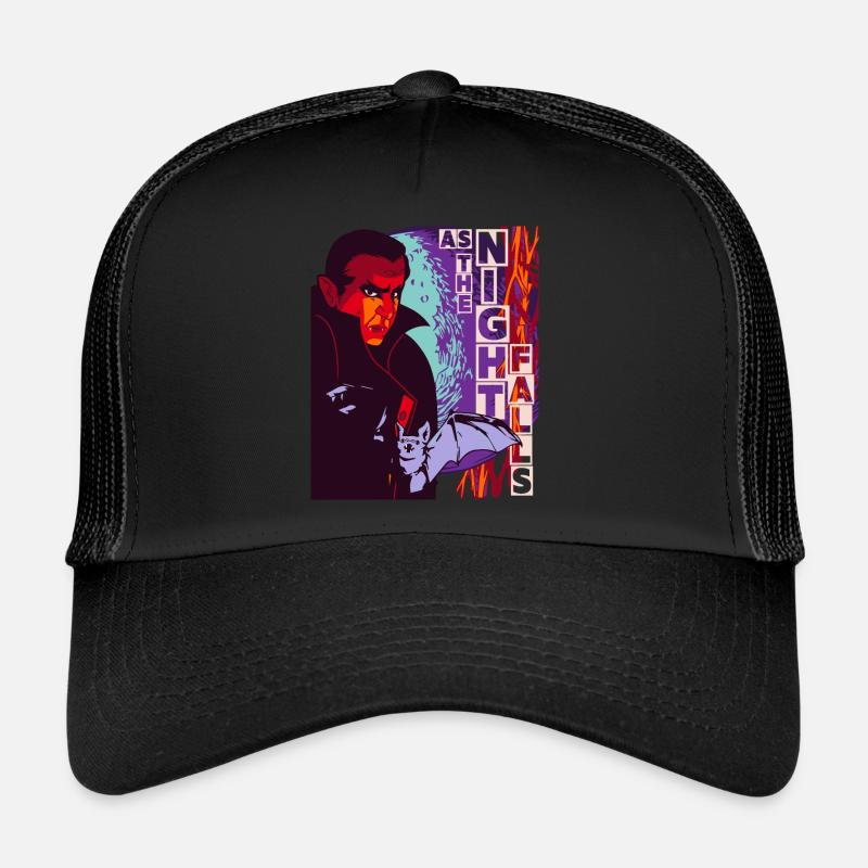 Horror Drakula Vampir, Fledermaus, lustiger Spruch Trucker Cap