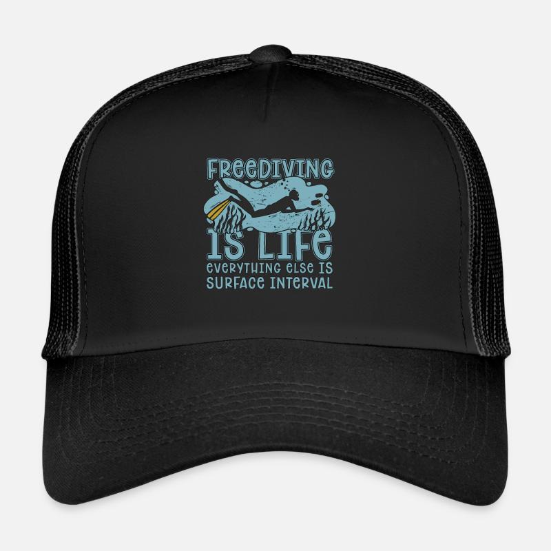 Freediver Apnée Apnée Plongée Cadeau Casquette trucker 