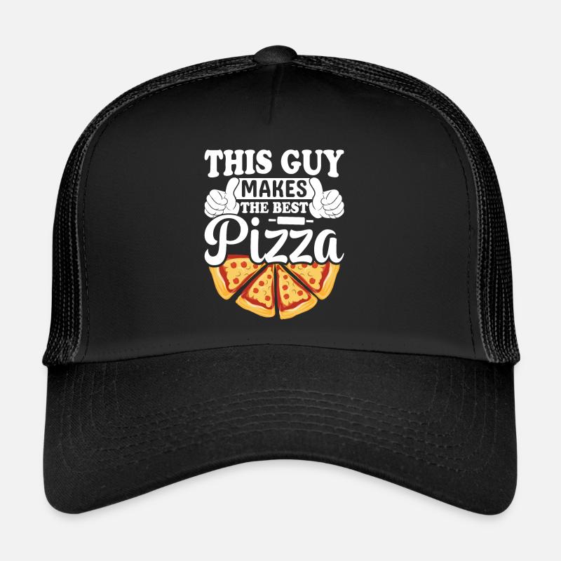 Conception de pizza pour les pizzaïolos et les amateurs de pizza Casquette trucker 