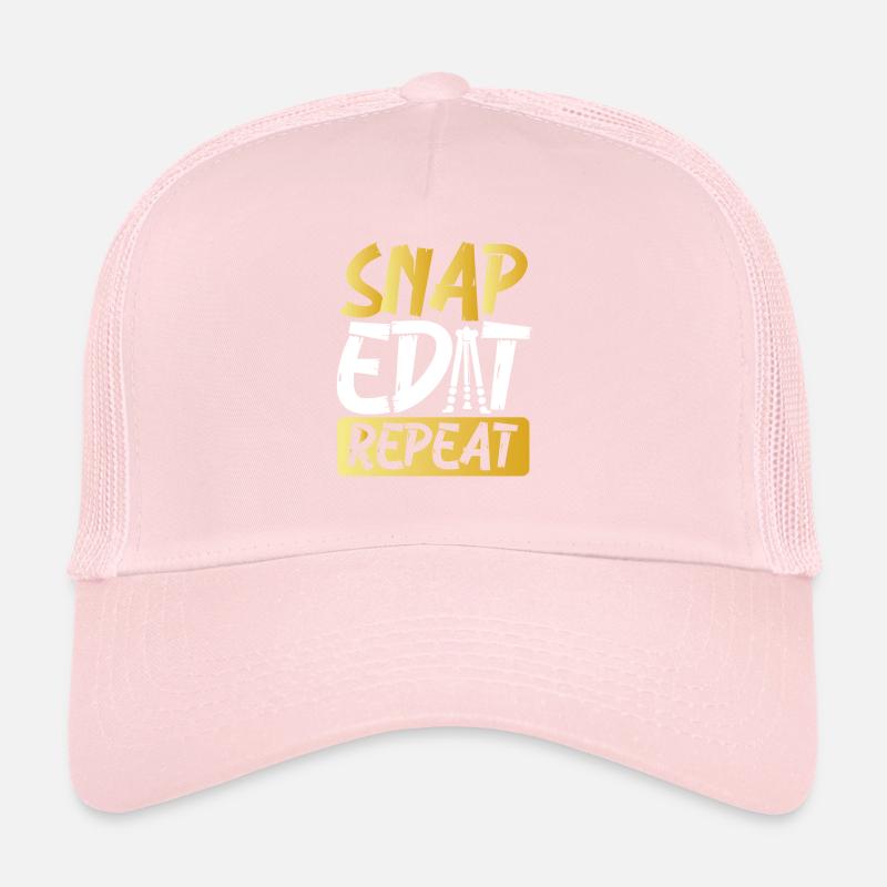 Snap Edit Repeat Trucker Cap
