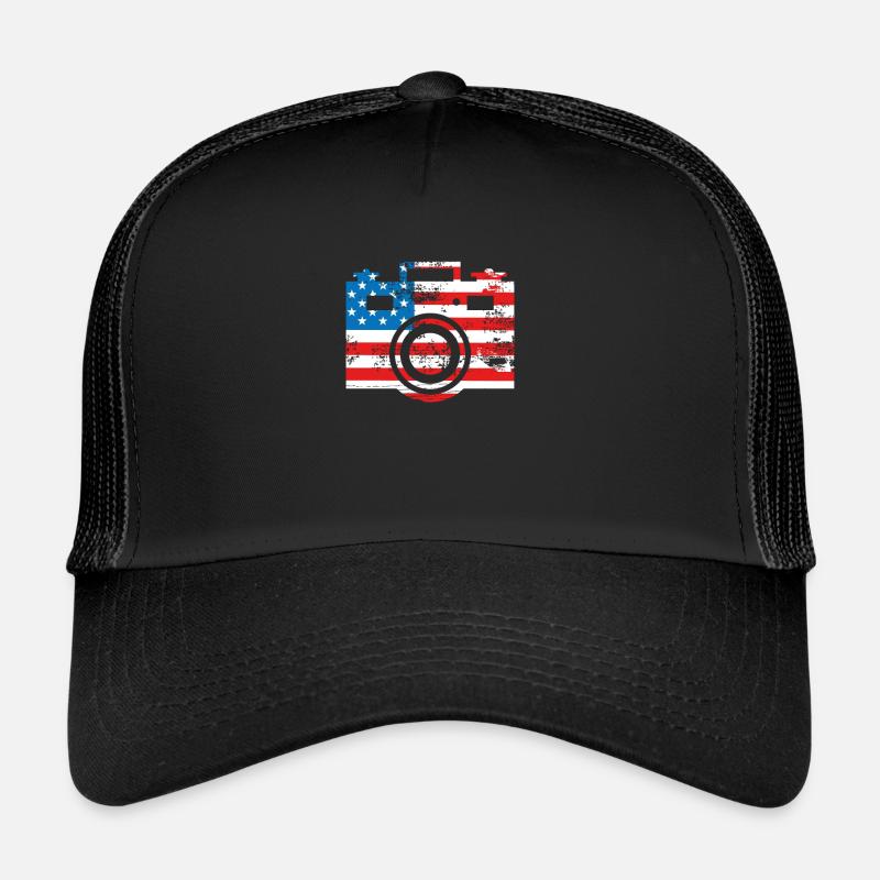 Camera Usa-flagge Trucker Cap