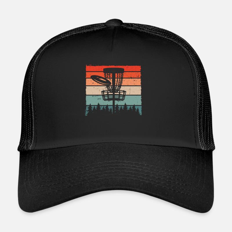 Disc golf retro color Trucker Cap