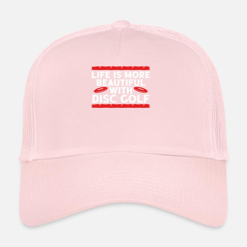 Avec Disc Golf, la vie est plus belle Casquette trucker 