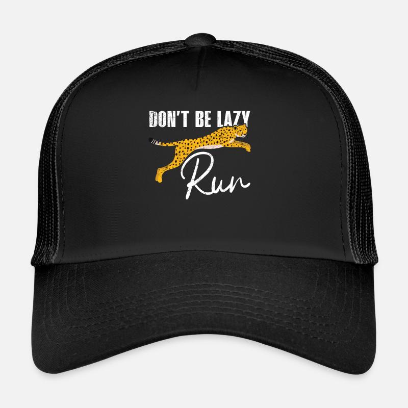 Don't Be Lazy Run Wildlife Zookeeper Cheetah Trucker Cap