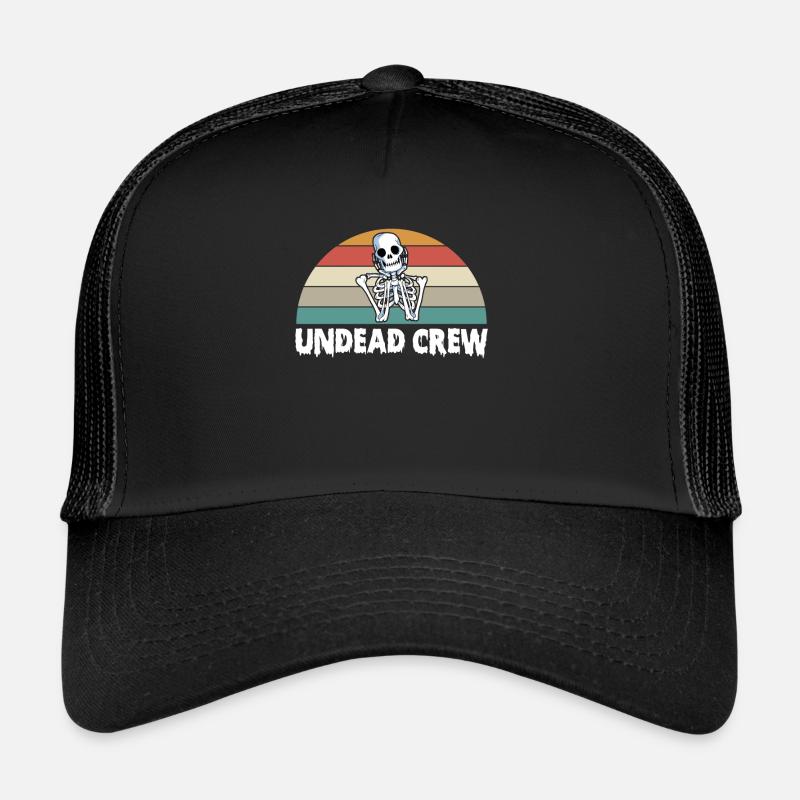 Undead Crew Halloween Skeleton Casquette trucker 