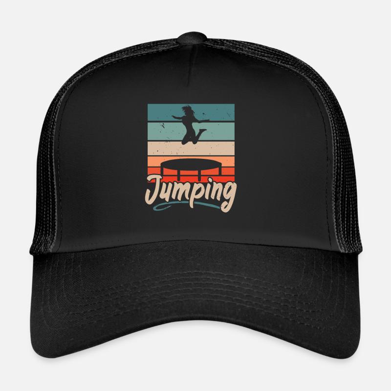 Jumping trampoline Trampoline Trampoline jumping Trucker Cap