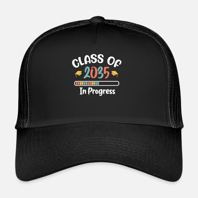 Klasse von 2035 Erster Schultag wächst mit mir - Trucker Cap - Schwarz/Schwarz