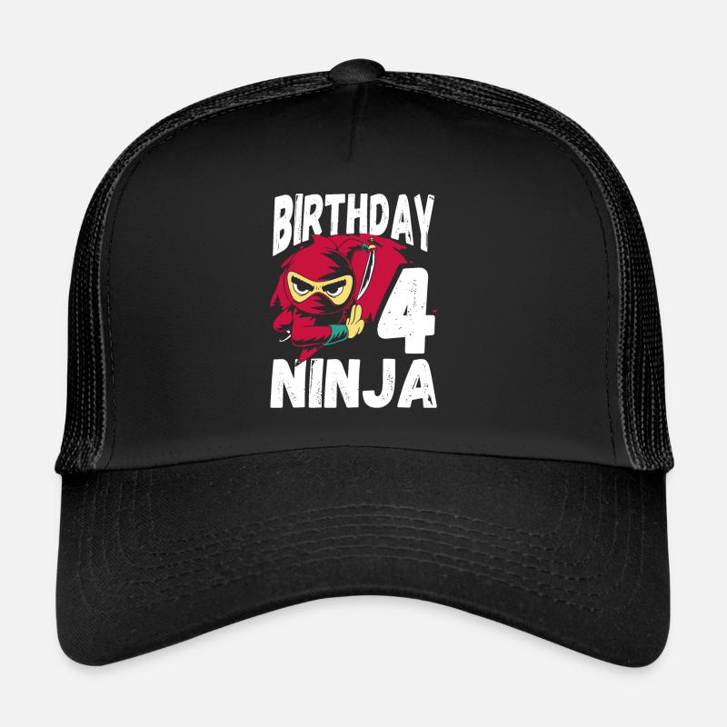 Cooler Ninja Zum 4. Geburtstag Trucker Cap