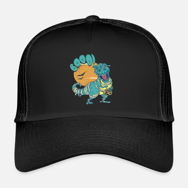 Dinosaure Trex Dino Pumpkins Moon Boys Casquette trucker 