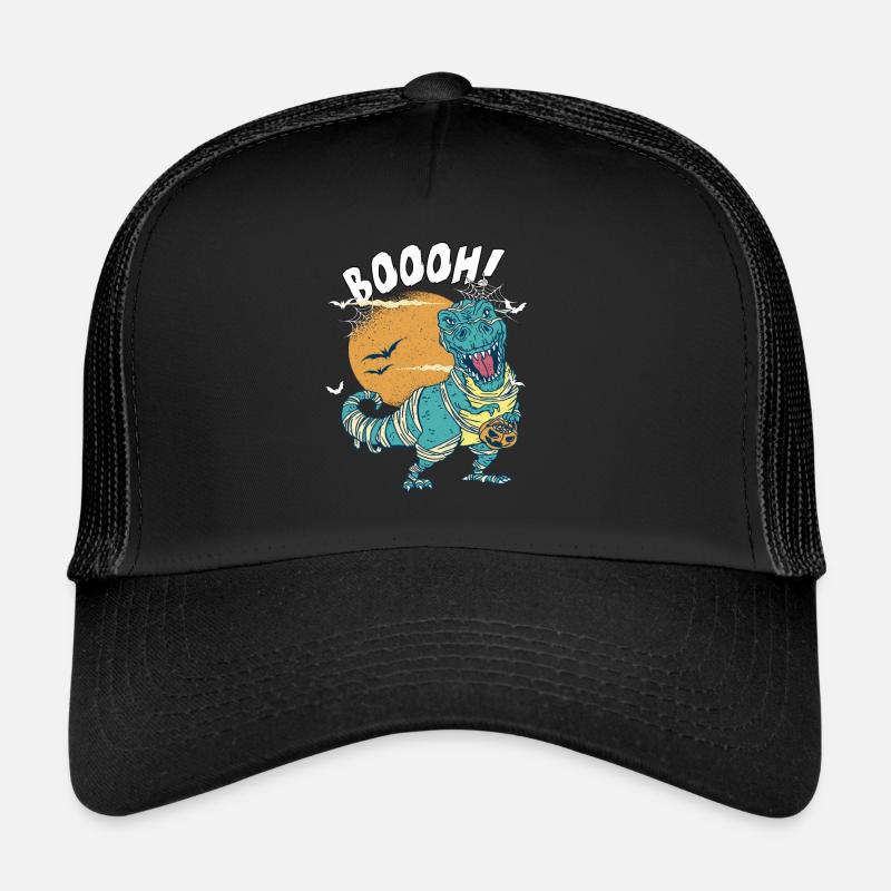 Dinosaur Trex Dino Pumpkins Moon Boys Trucker Cap
