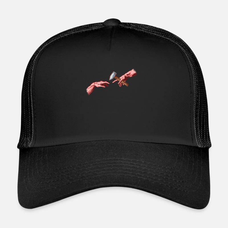 blacksmith forge anvil metal worker metal Trucker Cap