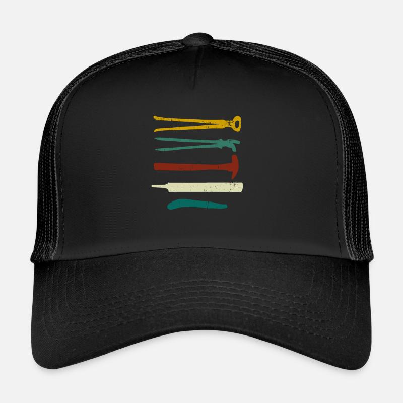 Farrier Forge Anivl Blacksmithing Trucker Cap