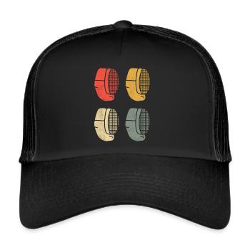 Fechten Fechtsport Fencing Fencer Fechter - Trucker Cap - black/black - Front