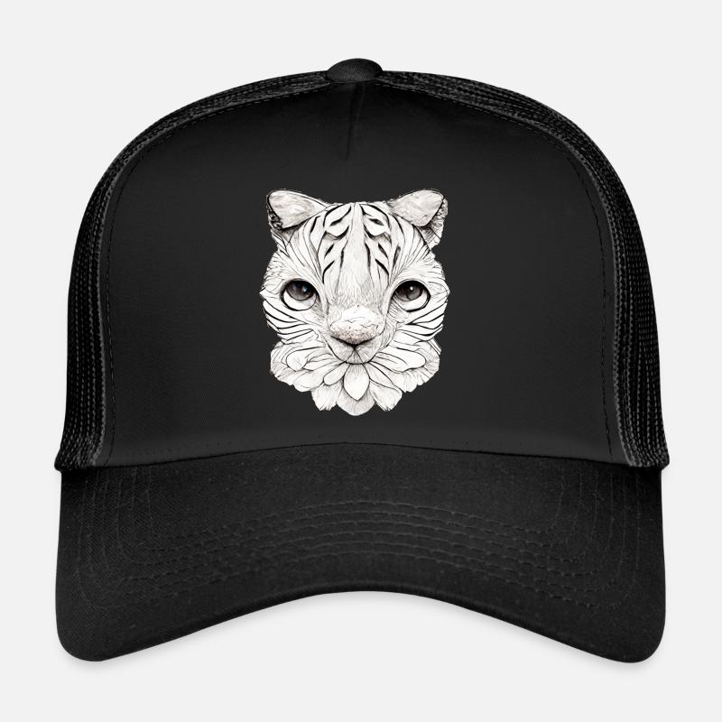 Kleine Katze im Comic Style Trucker Cap