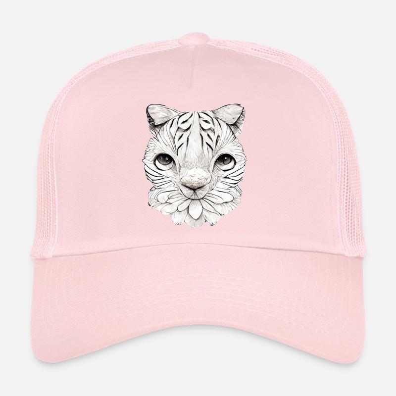 Petit chat dans un style comique Casquette trucker 