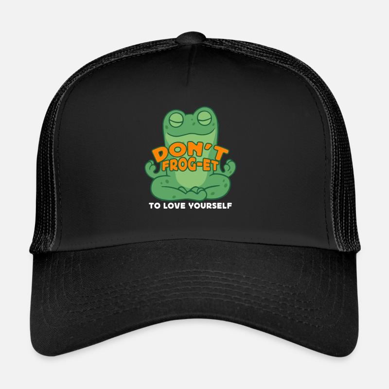 Ne vous aimez pas Frog-Et pour vous aimer Frog Hunter Casquette trucker 