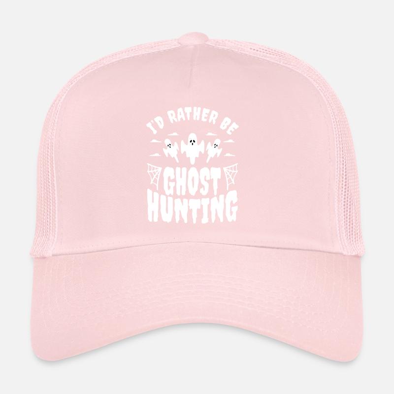 I'd Rather Be Ghost Hunting Trucker Cap