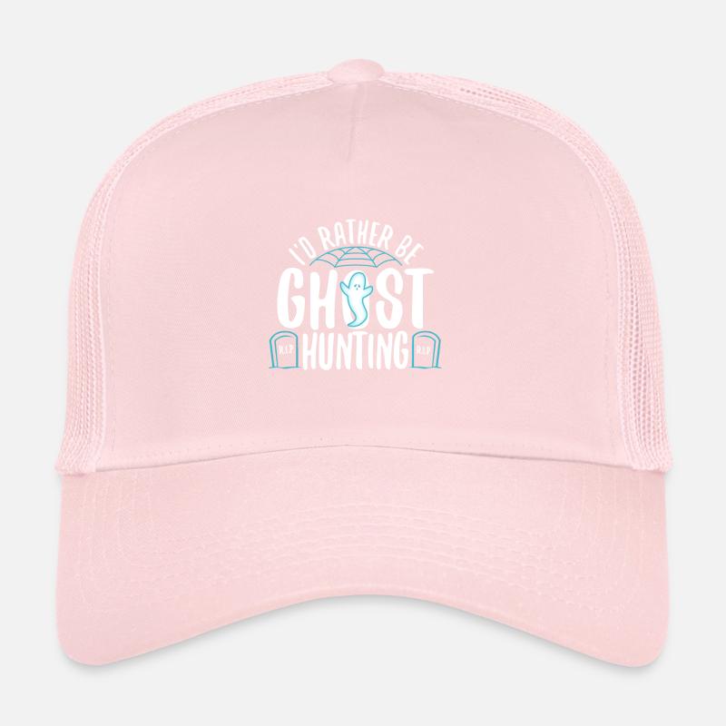 I'd Rather Be Ghost Hunting Trucker Cap