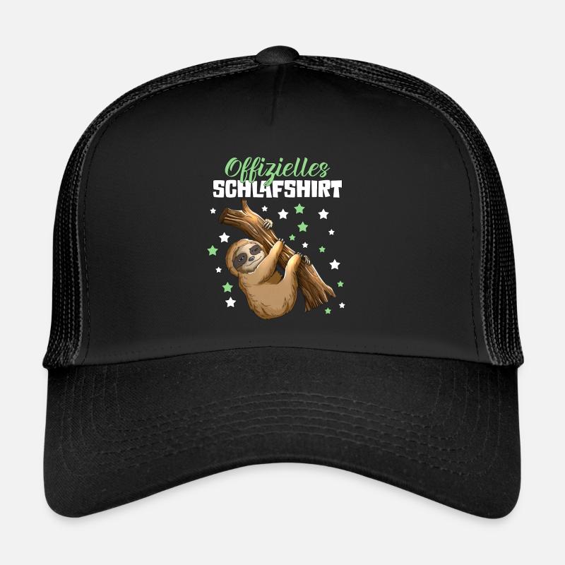 Schlafoutfit Pyjama süßes Faultier schläft Träumen Trucker Cap
