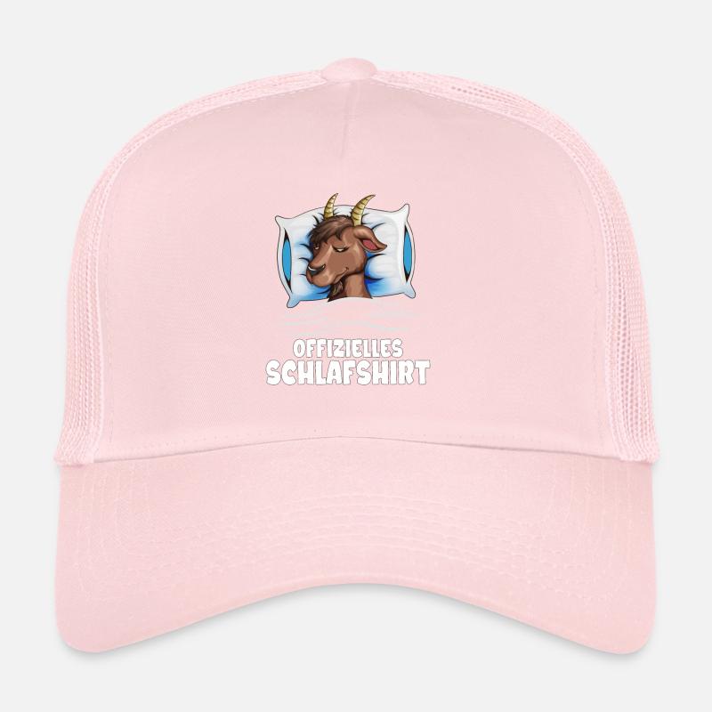 Ziege Schläft träumende Ziege Lamm Ziegenbock Trucker Cap