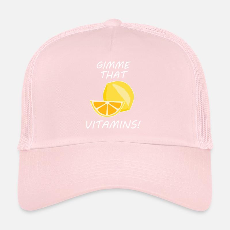 That Vitamins Ironic Quote Limonade Citrus Casquette trucker 