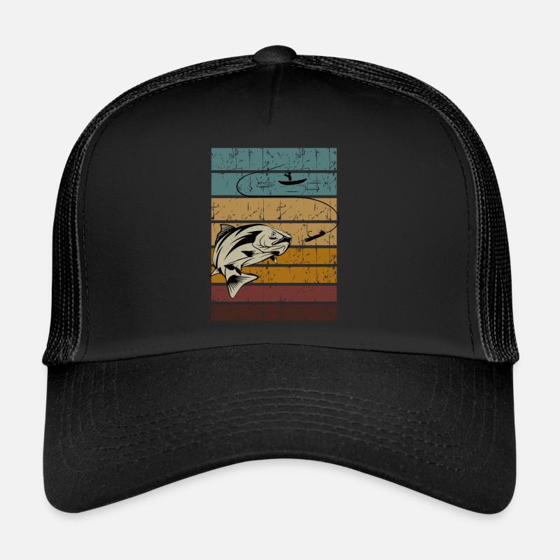 Pêcheur à la ligne Rétro Casquette trucker 