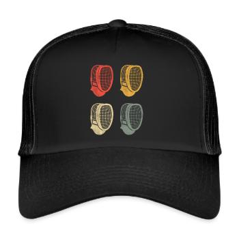 Fechter Fencer Fechtsport Fencing Fechten - Trucker Cap - black/black - Front