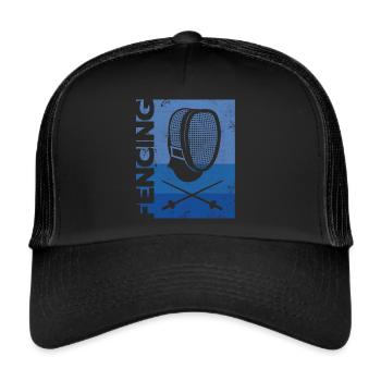 Fechter Fencing Fechtsport Fechten - Trucker Cap - black/black - Front