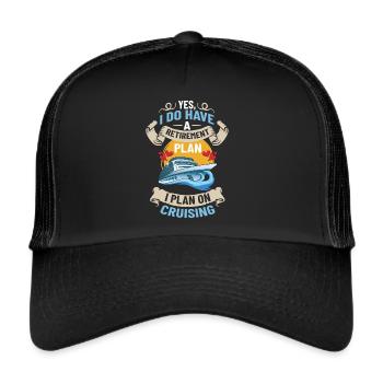 Cruise Ship Cruise Cruise Cruise - Trucker Cap - black/black - Front