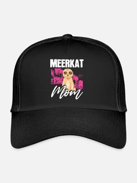 Mère Suricate - Casquette trucker  - noir/noir - Devant