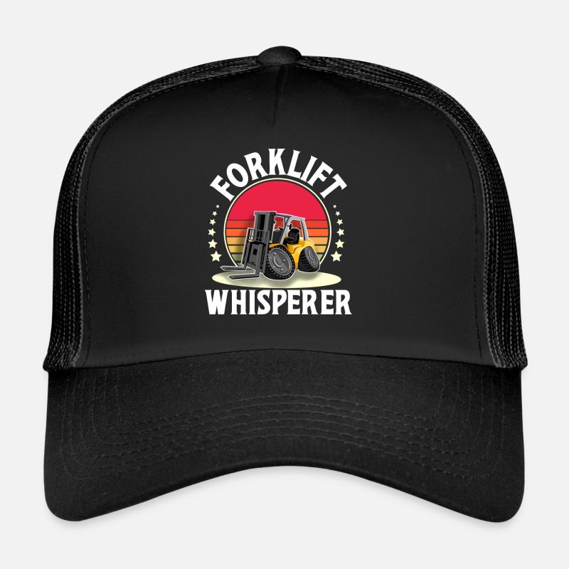 Staplerfahrer Gabelstapler Lagerist - Trucker Cap - Schwarz/Schwarz